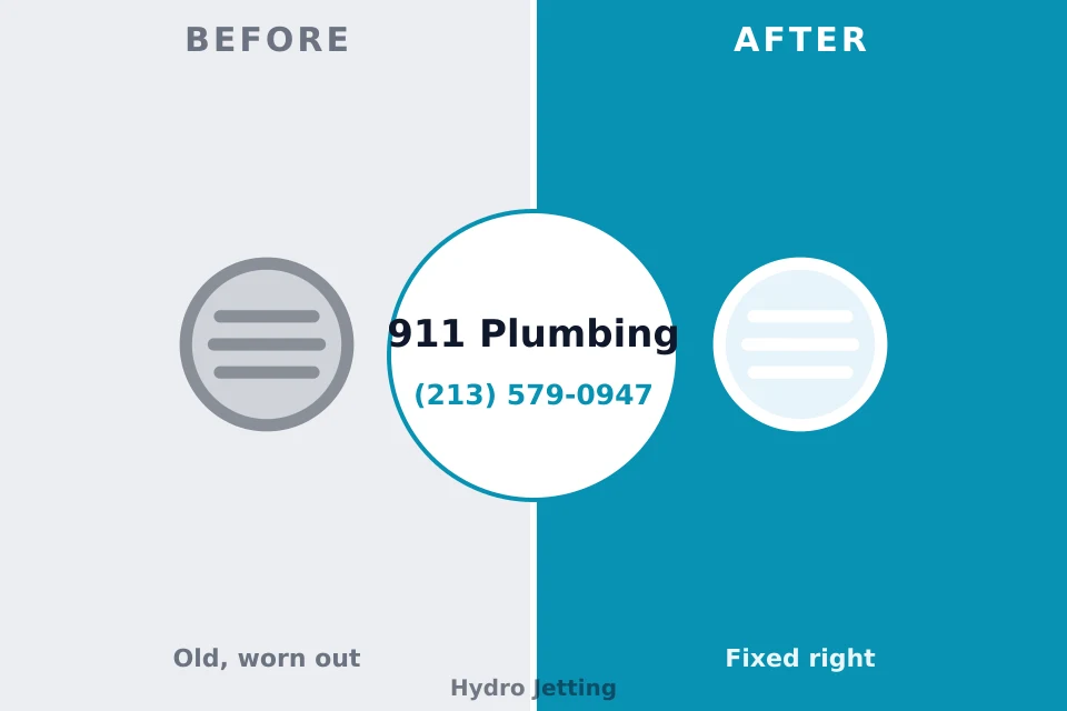 Before and after: plumbing repair Horton, KS